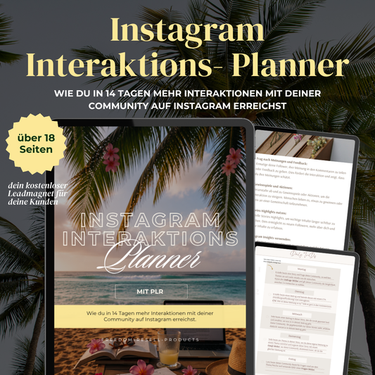 Instagram Interaktions-Planner (Leadmagnet)