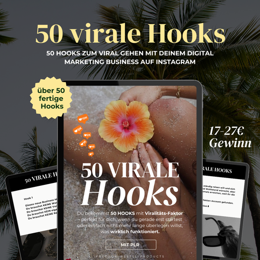 50 virale Hooks für dein Digital Marketing Business auf Social Media