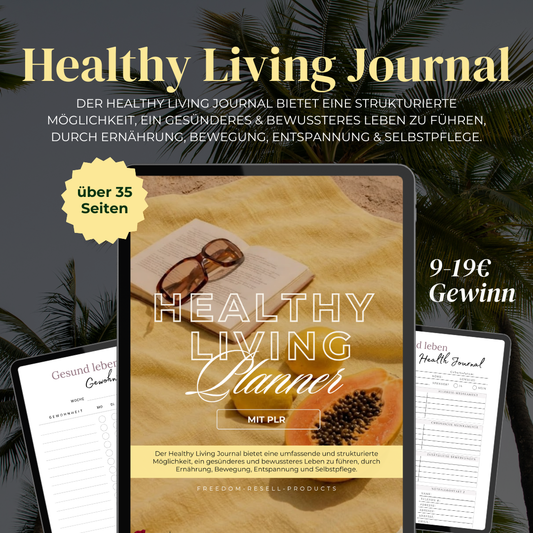Healthy Living Journal mit PLR