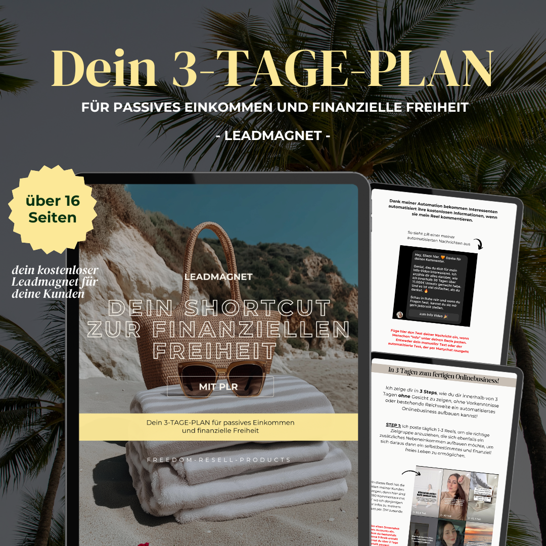 Dein 3 Tage-Plan für finanzielle Freiheit (Leadmagnet)