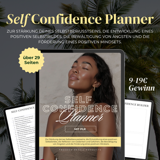 Self Confidence Planner PLR