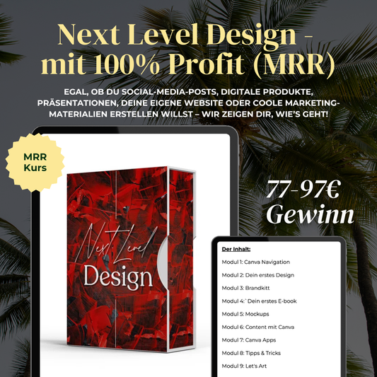 Next Level Design - mit 100% Profit (MRR)