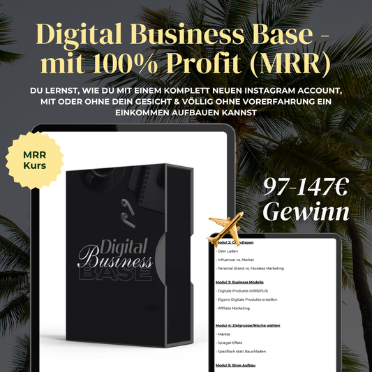 Digital Business Base - mit 100% Profit (MRR)