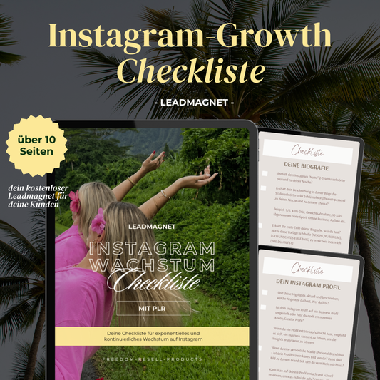 Instagram Growth Checkliste (Leadmagnet)